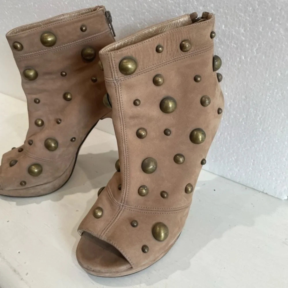 Stuart Weisman ankle heel booties